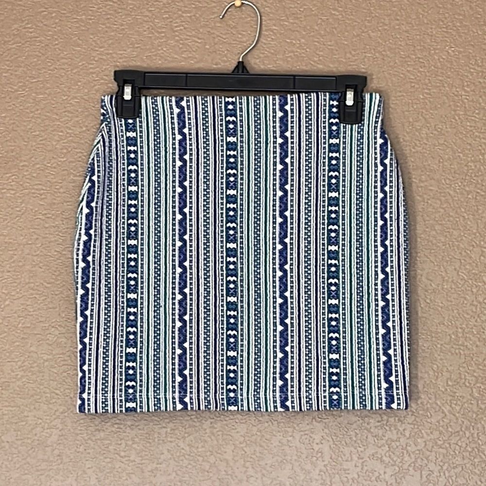 Zara Sweater Striped Mini Skirt Size Small